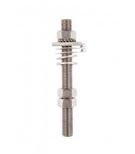 Ancillary Item Studs - M10B - ZINC PLATED STUD ASSEMBLY C/W NUTS & WASHERS FOR WOOD AND GRP VESSELS