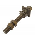 Ancillary Item Studs - M16B - ZINC PLATED STUD ASSEMBLY C/W NUTS & WASHERS FOR WOOD AND GRP VESSELS