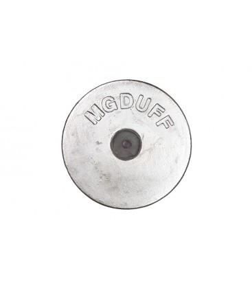 Magnesium Hull Anode - MD55 - Bolt On - DISC 2 KGS NOM  WEIGHT 225MM DIA