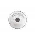 Magnesium Hull Anode - MD55 - Bolt On - DISC 2 KGS NOM  WEIGHT 225MM DIA