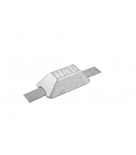 Zinc Hull Anode WITH EXTENDED COREBAR - ZD75L - 0.5 KGS NOM NET WEIGHT